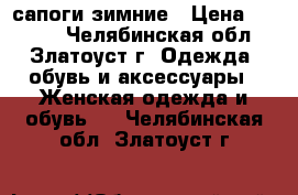 сапоги зимние › Цена ­ 1 000 - Челябинская обл., Златоуст г. Одежда, обувь и аксессуары » Женская одежда и обувь   . Челябинская обл.,Златоуст г.